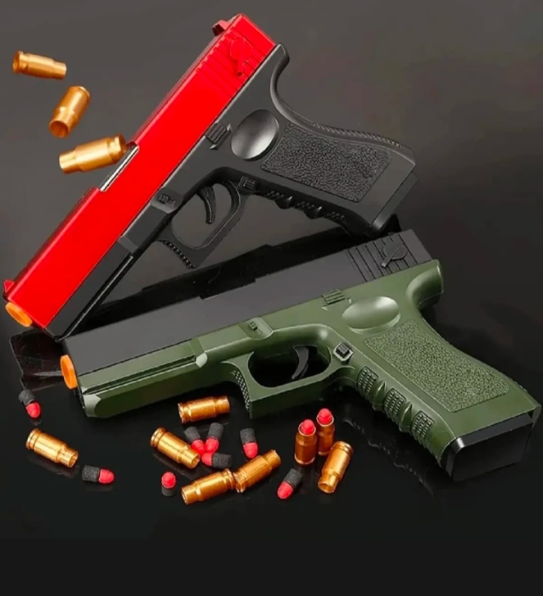 Soft Bullet Toy Manual Lunch Gun Children Outdoor Shooting Toy Birthday Gift For Boys