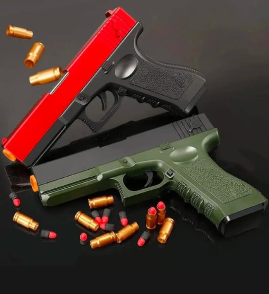 Soft Bullet Toy Manual Lunch Gun Children Outdoor Shooting Toy Birthday Gift For Boys