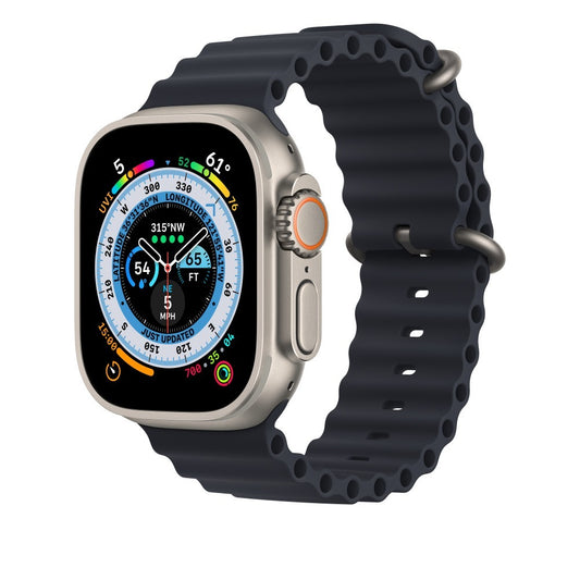 Ocean strap [ Not Watch ] Silicone Strap Compatible for 42mm 44mm Watches 42mm/44mm/49mm Watch Silicon Loop Band Smart Strap -