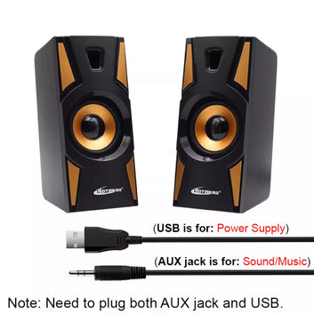 HT09A HOTMAI Portable Speaker Wired USB2.0